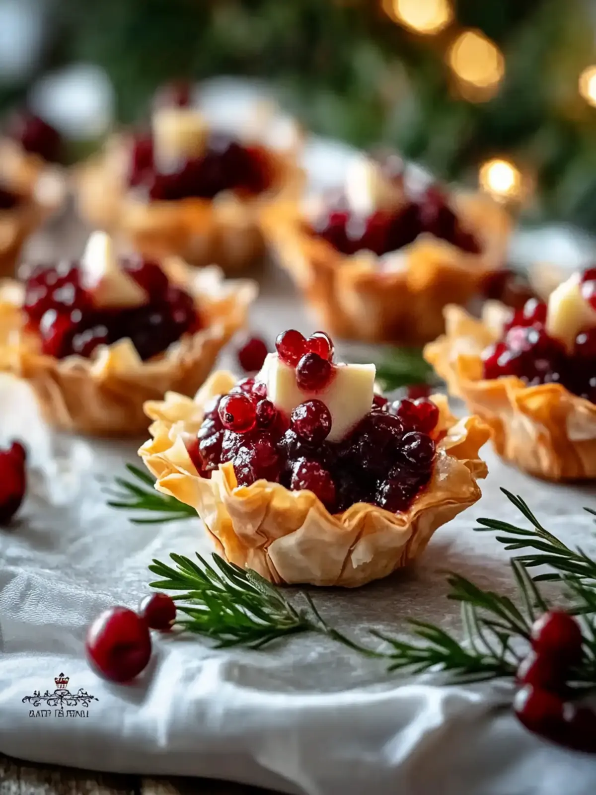 Cranberry Brie Phyllo Cups for Festive Flavor Bliss 3 Cranberry Brie Phyllo Cups