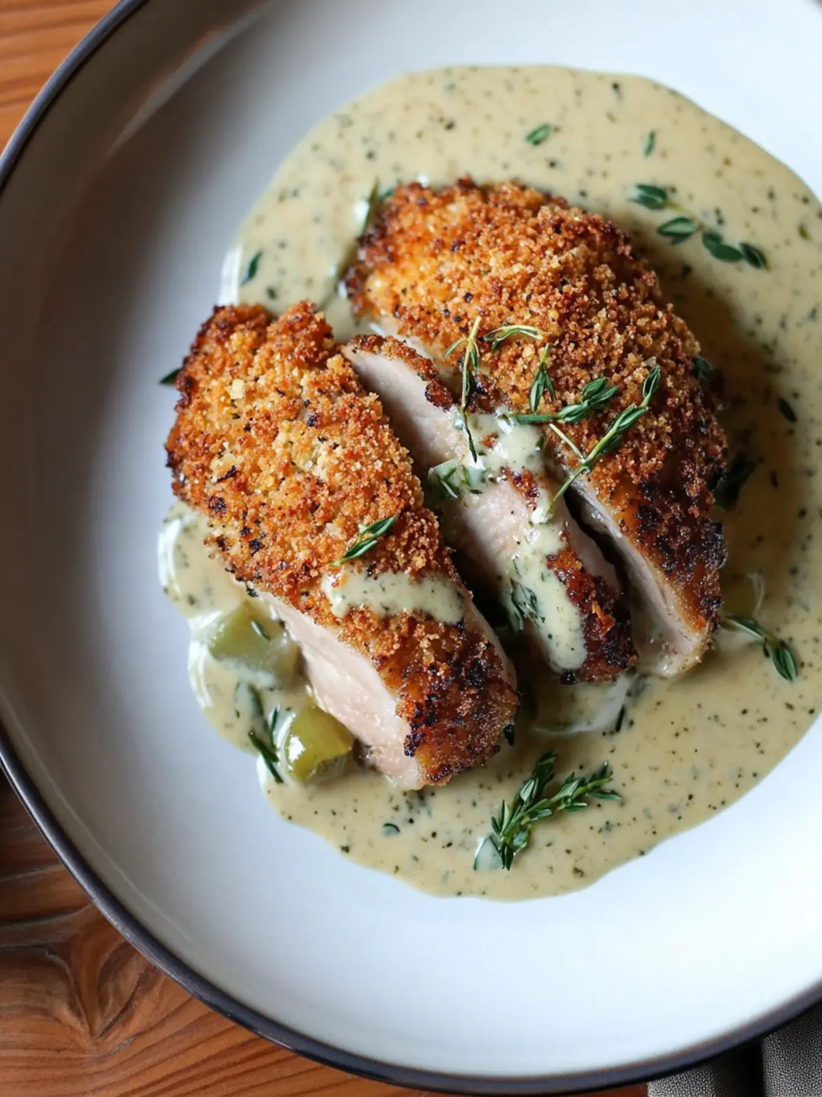 Panko and Herb Crusted Pheasant with Sorrel Cream Sauce Magic 3 Panko and Herb Crusted Pheasant with Sorrel Cream Sauce