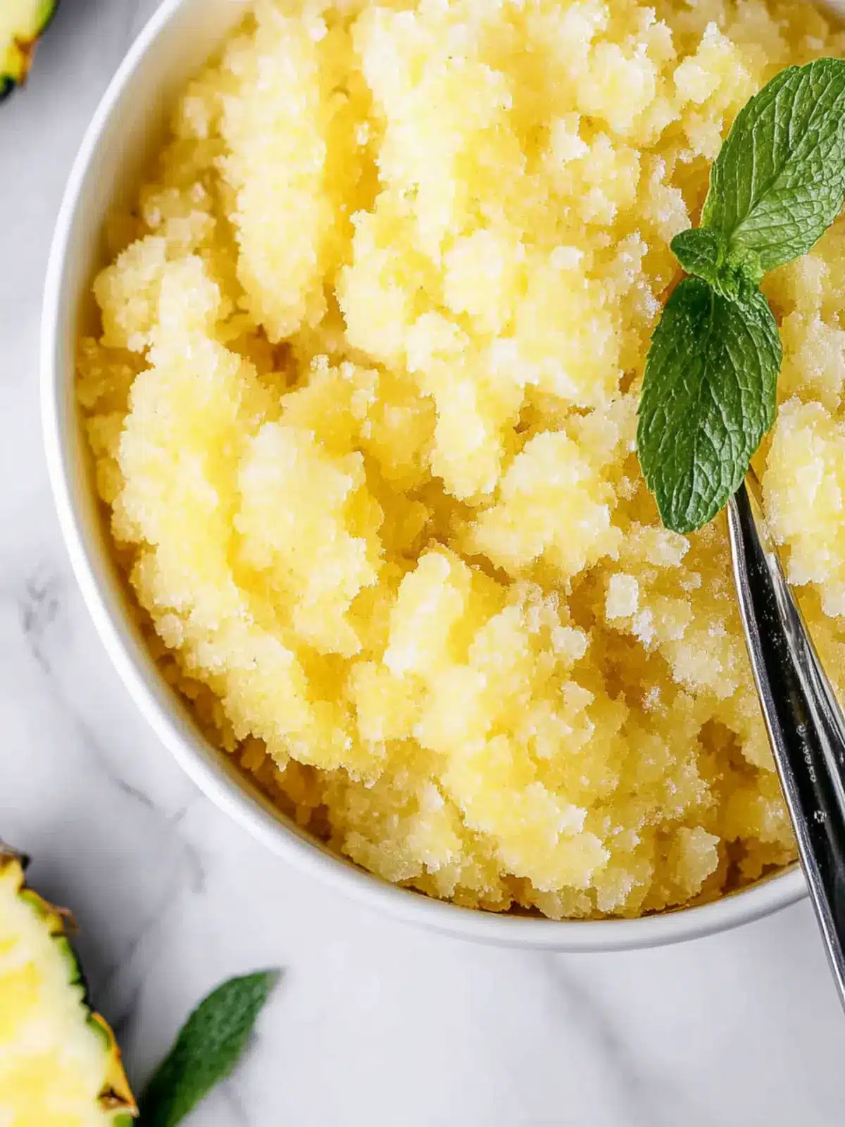 Spicy Pineapple Margarita Granita: A Chill Twist on Summer Fun 3 Spicy Pineapple Margarita Granita