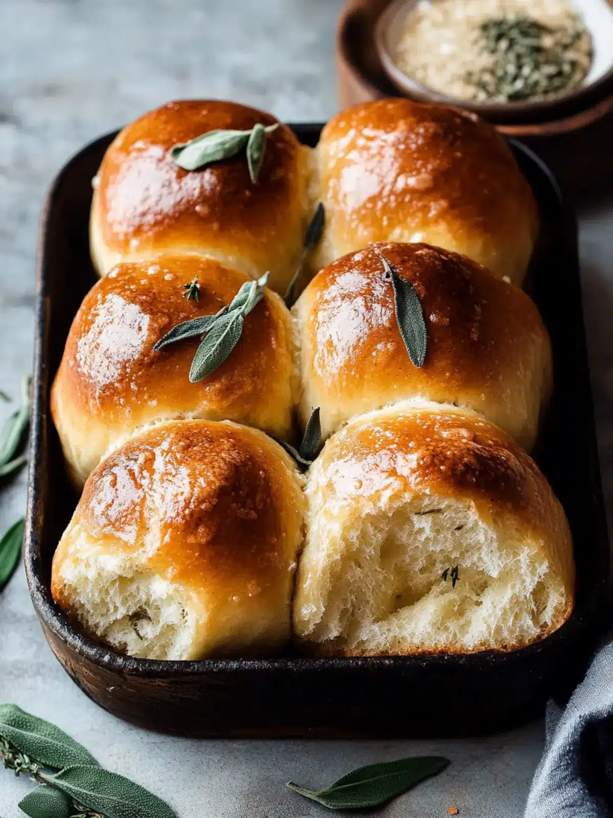 Sage Brown Butter Dinner Rolls That Melt in Your Mouth 4 Sage Brown Butter Dinner Rolls