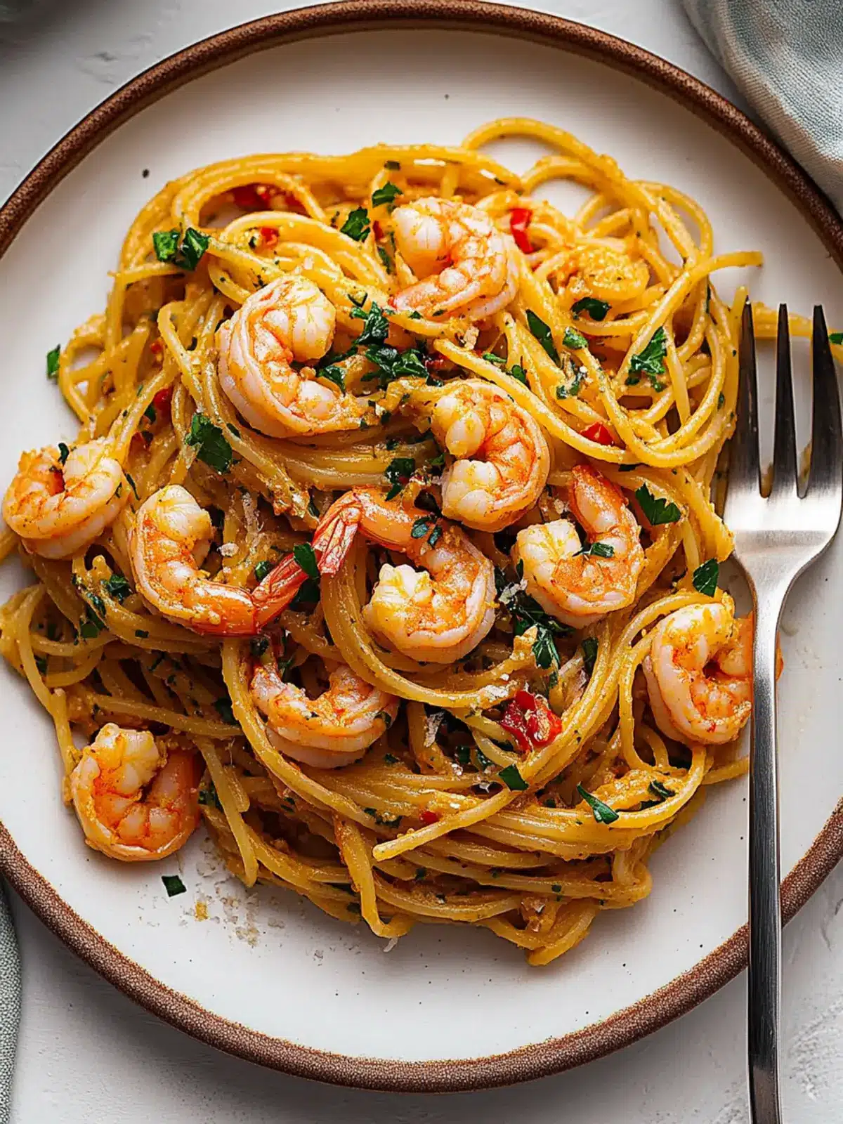Garlic Prawn Spaghetti With Zesty Spring Onion Bliss 2 Garlic Prawn Spaghetti