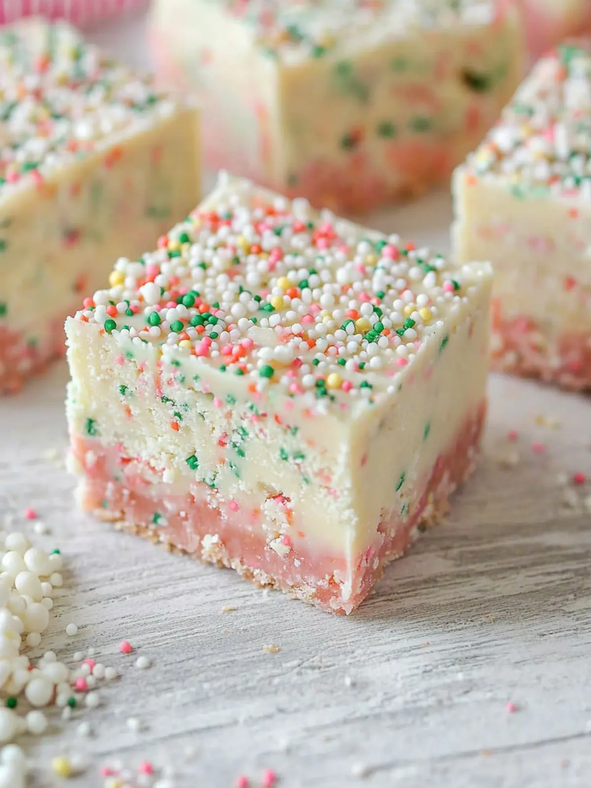 Decadent Sugar Cookie Fudge with Holiday Sprinkles 4 Sugar Cookie Fudge