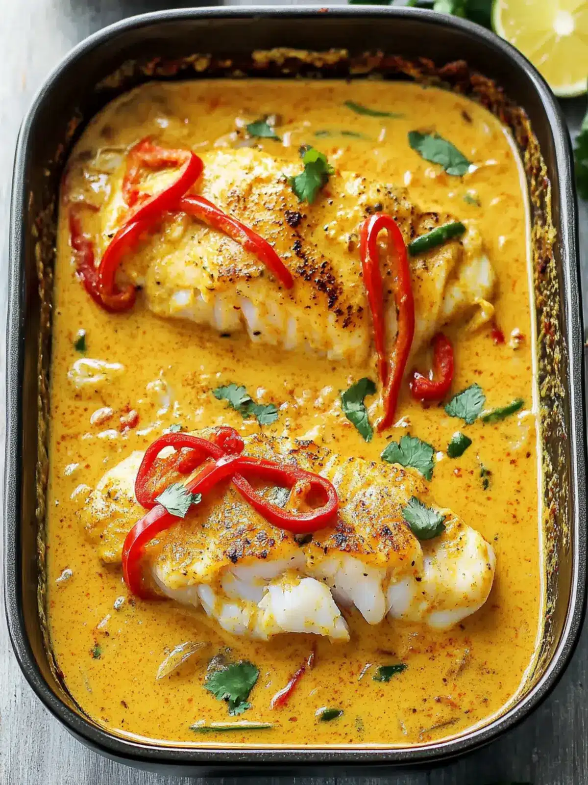 Coconut Curry Baked Cod: A Quick & Healthy Flavor Boost 3 Coconut Curry Baked Cod