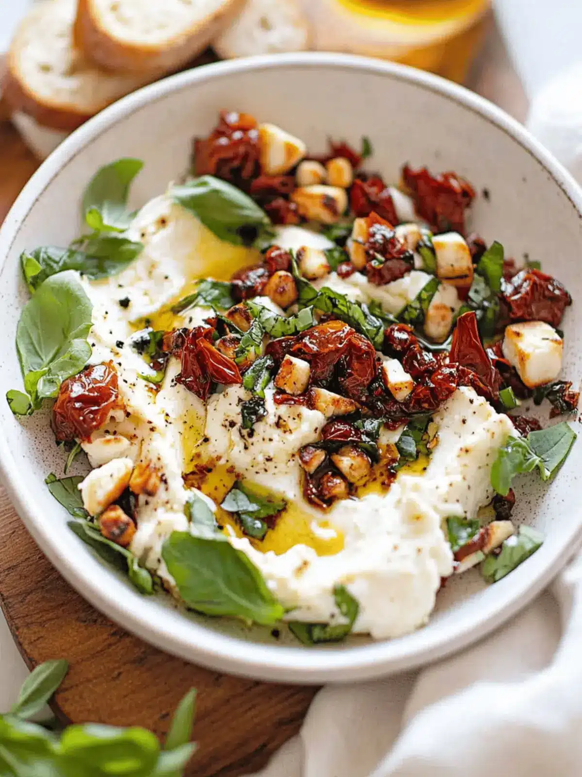 Creamy Burrata Dip with Savory Toppings for Every Occasion 4 Burrata Dip