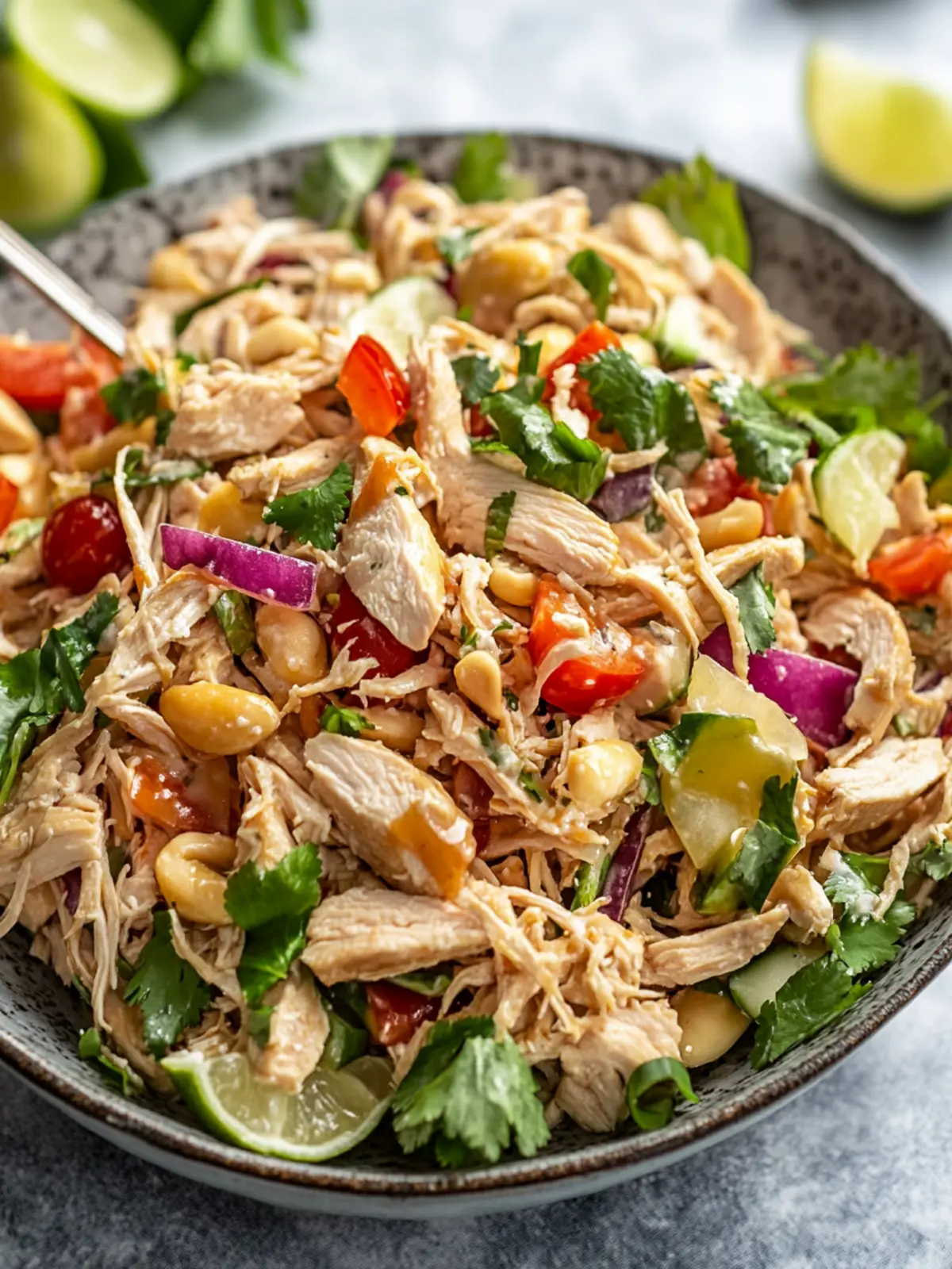 Savor the Crunch: Easy Thai Chicken Salad Heaven 4 Thai Chicken Salad