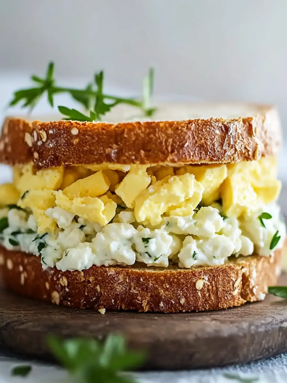 Quick Cottage Cheese Egg Salad Sandwich That's Deliciously Light 4 Quick Cottage Cheese Egg Salad Sandwich