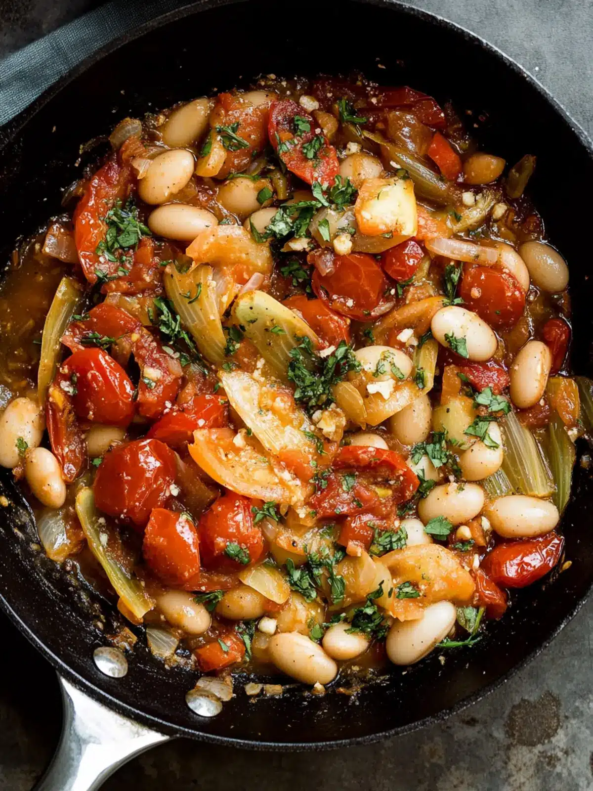 Caramelized Fennel, Tomato & Butter Bean Skillet Bliss 3 Caramelized Fennel, Tomato & Butter Bean Skillet