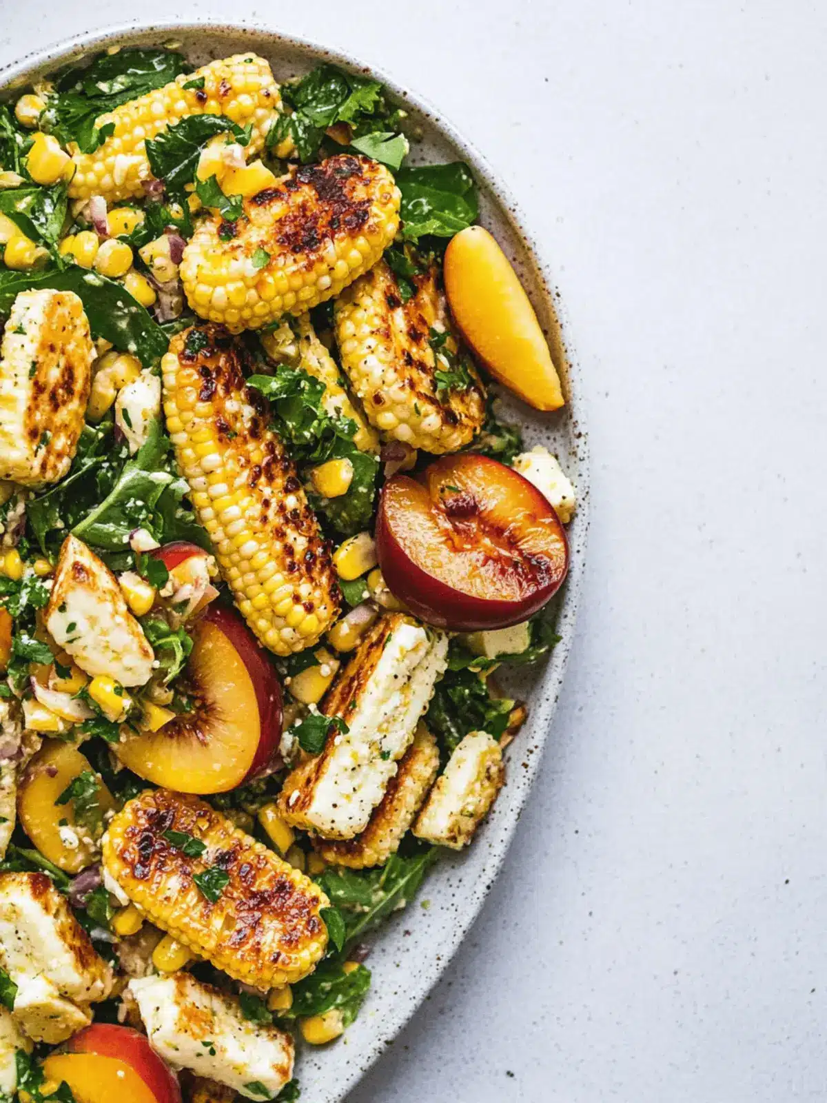 Delicious Summer Corn, Nectarine & Haloumi Salad You ll Love 4 Summer Corn, Nectarine & Haloumi Salad