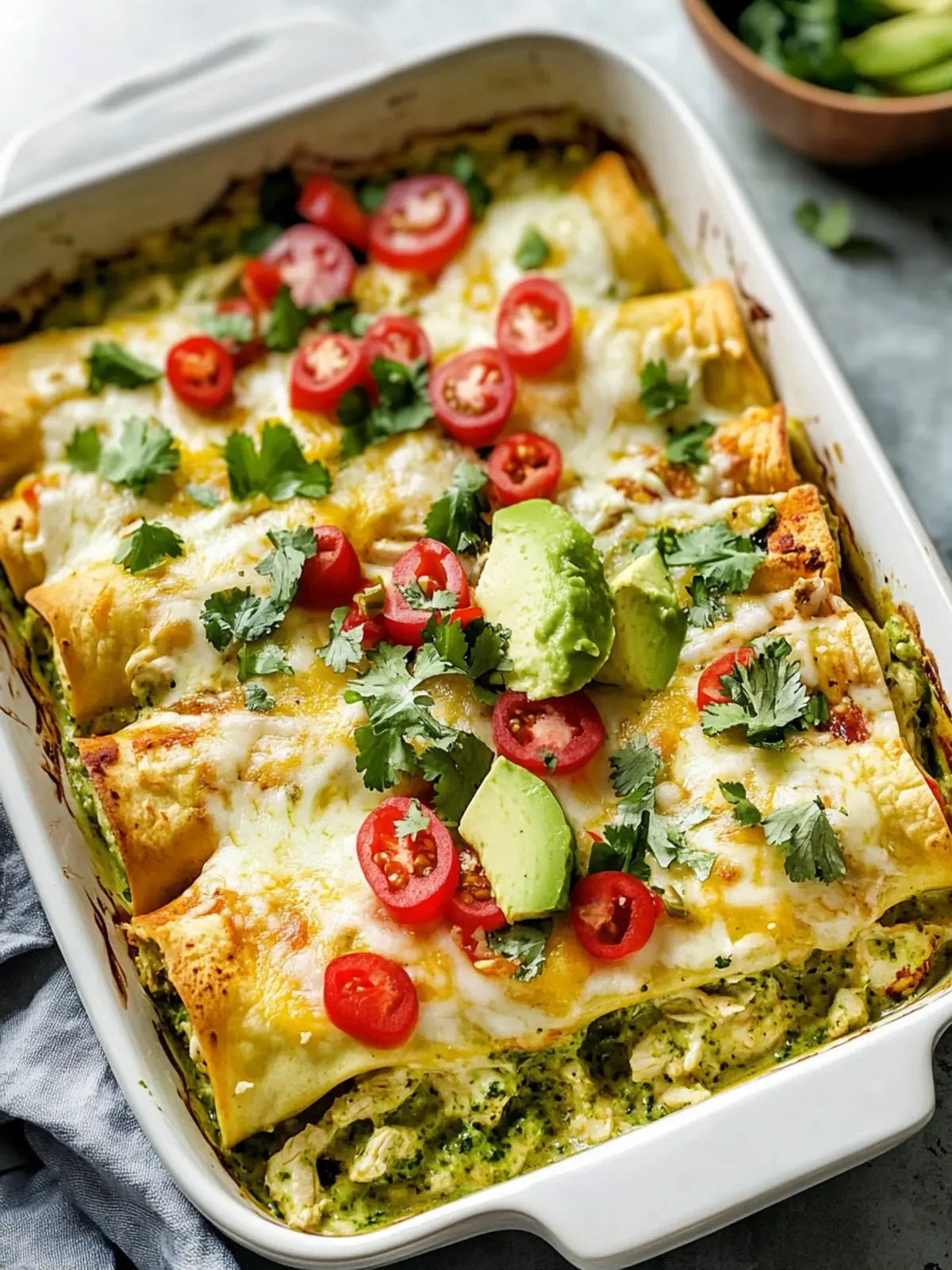 Irresistible Green Chicken Enchiladas with Homemade Green Sauce 2 Green Chicken Enchiladas with Homemade Green Sauce