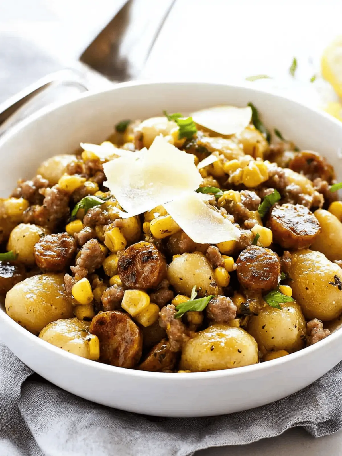Savory Corn and Sausage Gnocchi for Ultimate Comfort Food 4 Corn and Sausage Gnocchi
