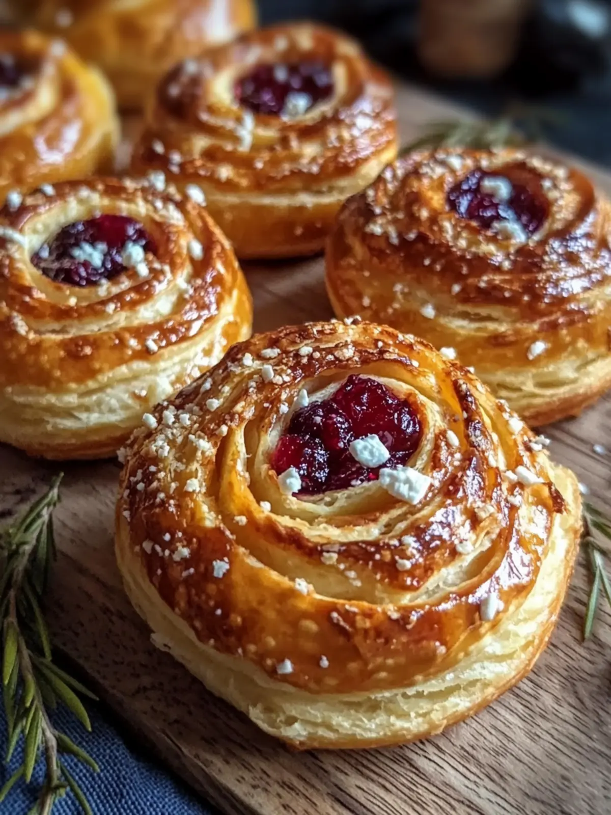 Delicious Feta Cranberry Swirls Pastry for a Cozy Snack 4 Feta Cranberry Swirls Pastry