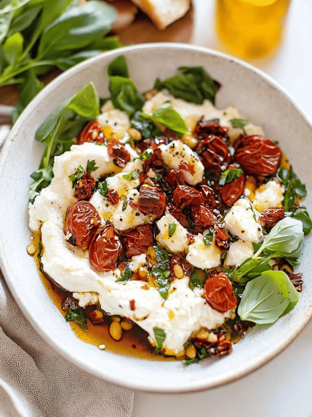 Creamy Burrata Dip with Savory Toppings for Every Occasion 2 Burrata Dip