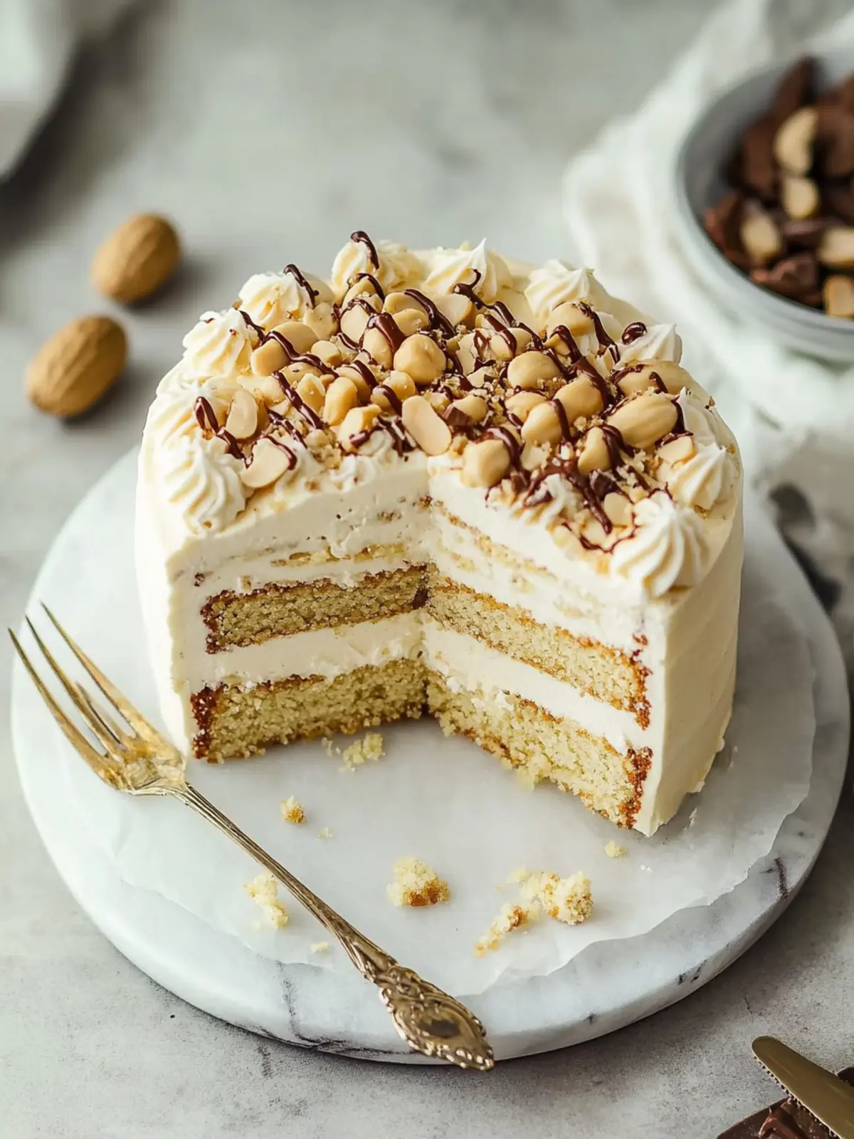 Dreamy White Chocolate Peanut Butter Cake You'll Crave 2 Dreamy White Chocolate Peanut Butter Cake
