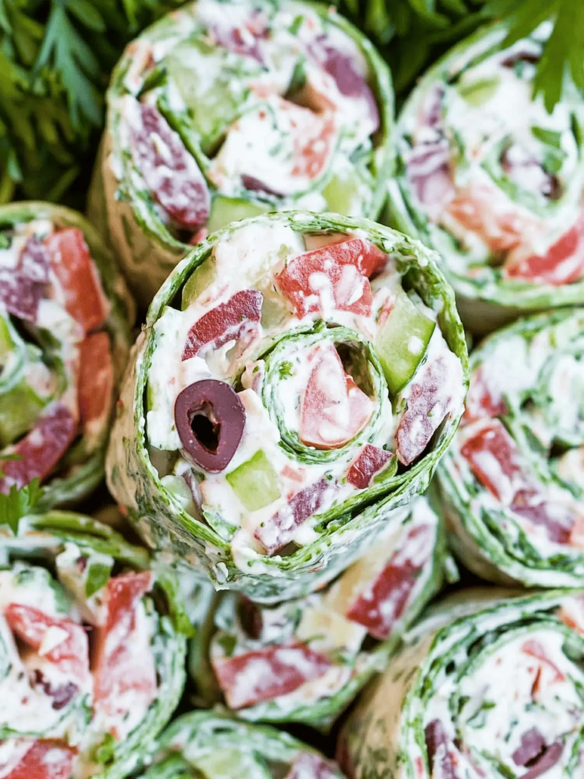Delicious Greek Salad Pinwheels for Quick and Easy Snacking 4 Greek Salad Pinwheels