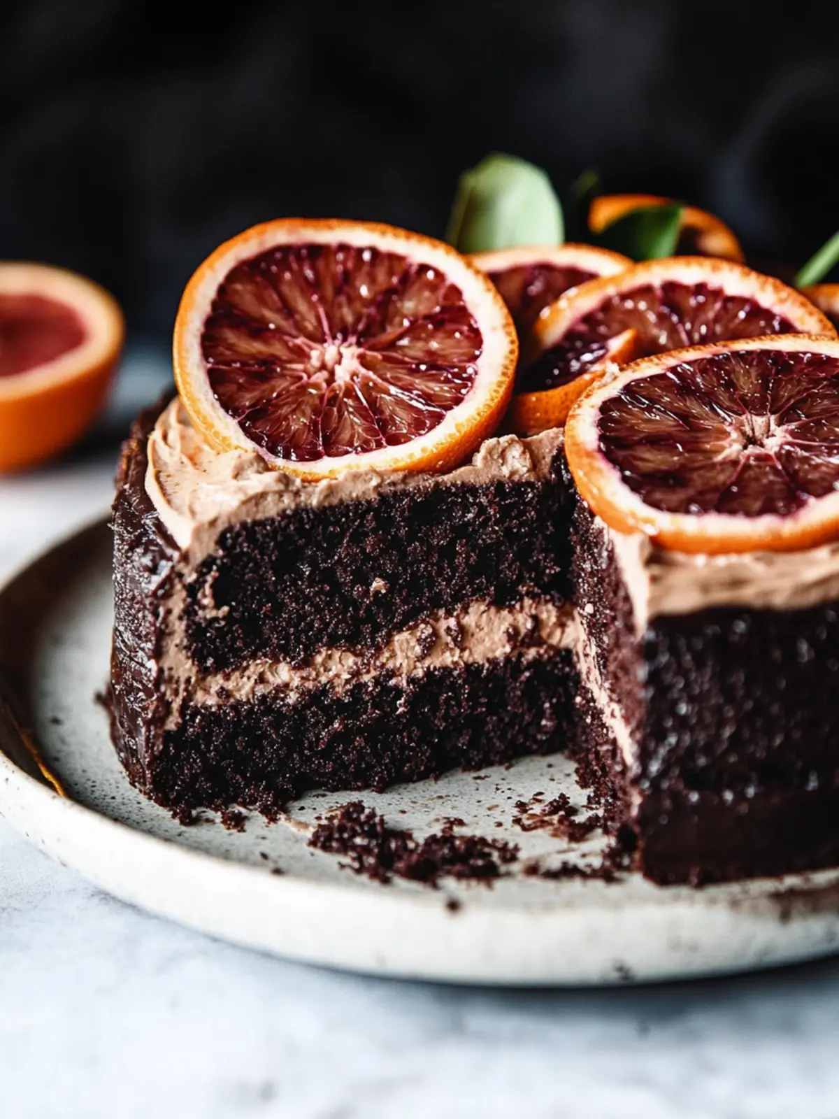 Irresistible Dark Chocolate Blood Orange Cake Recipe You ll Love 2 Dark Chocolate Blood Orange Cake