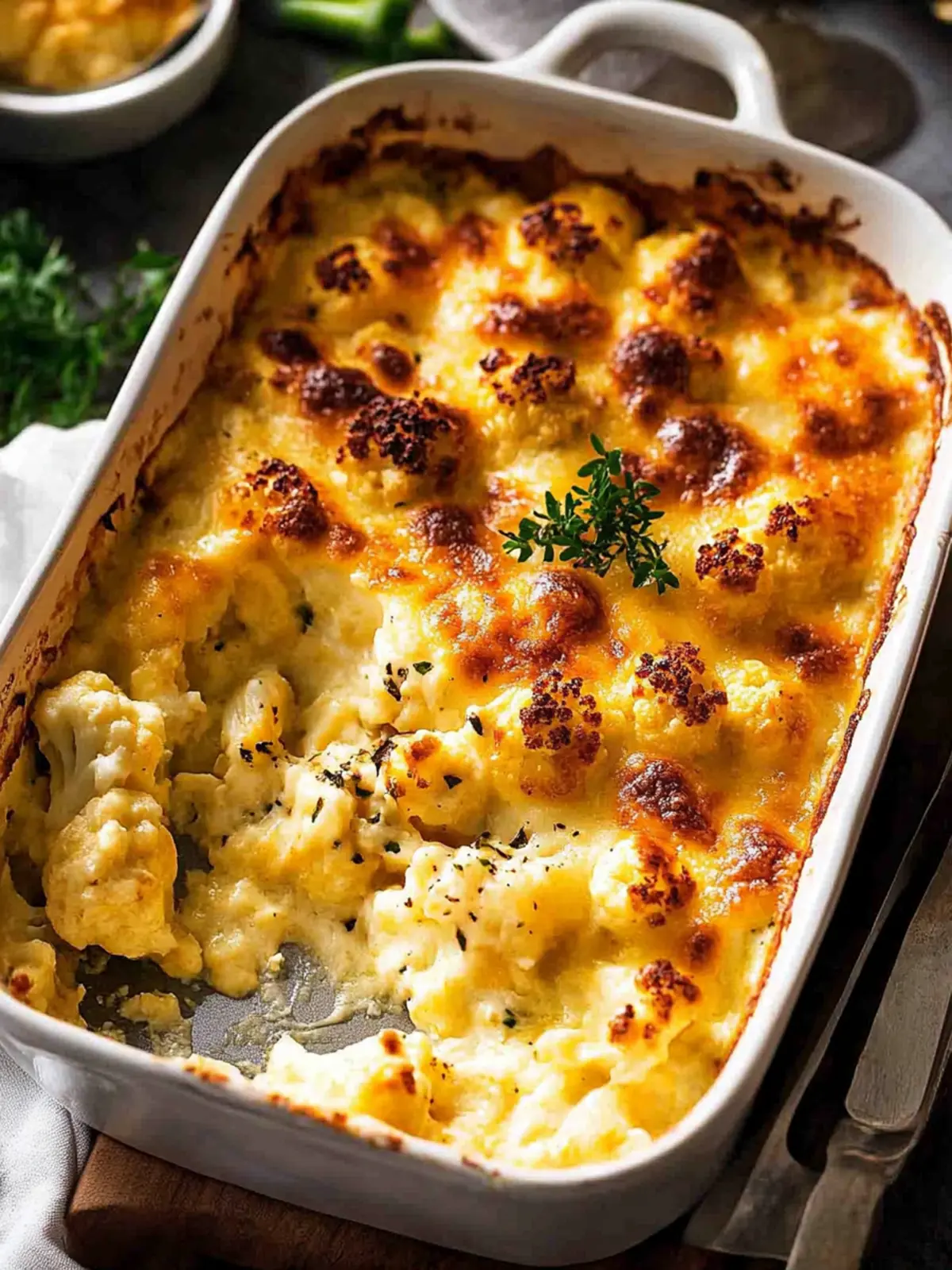 Irresistible Cauliflower Cheese with Creamy Cheddar Bliss 3 Cauliflower Cheese