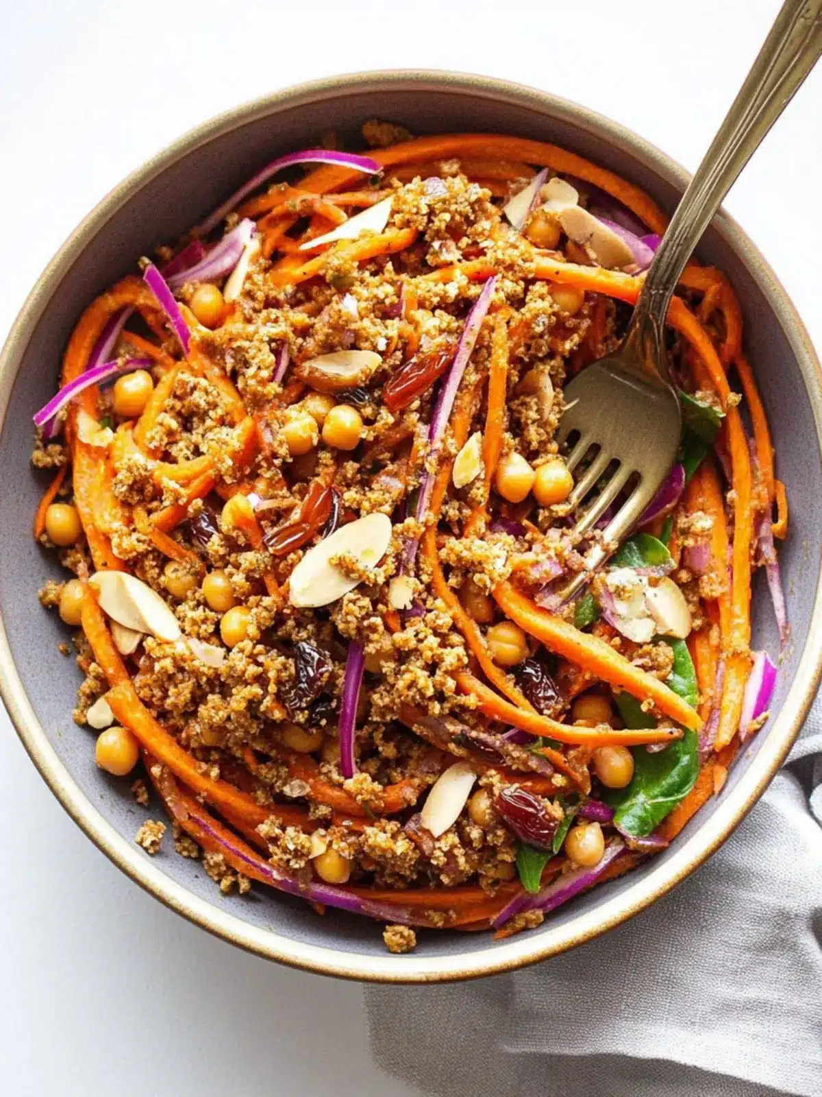Zesty Carrot Salad with Aleppo Chickpeas & Date Vinaigrette 3 Carrot Salad with Aleppo Chickpeas & Date Vinaigrette
