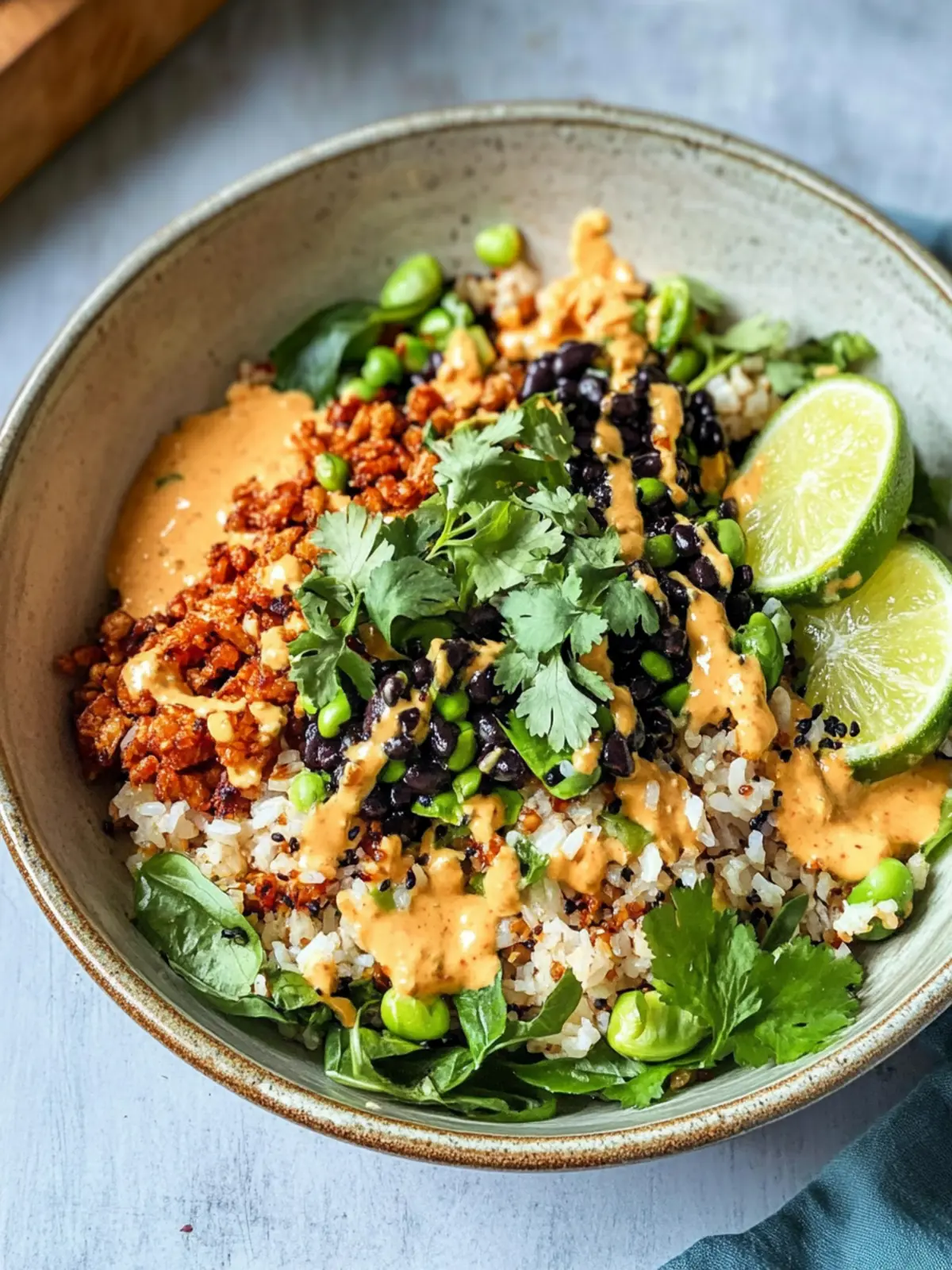 Black Bean Crispy Rice Salad with Irresistible Satay Sauce 4 Black Bean Crispy Rice Salad with Satay-Style Sauce