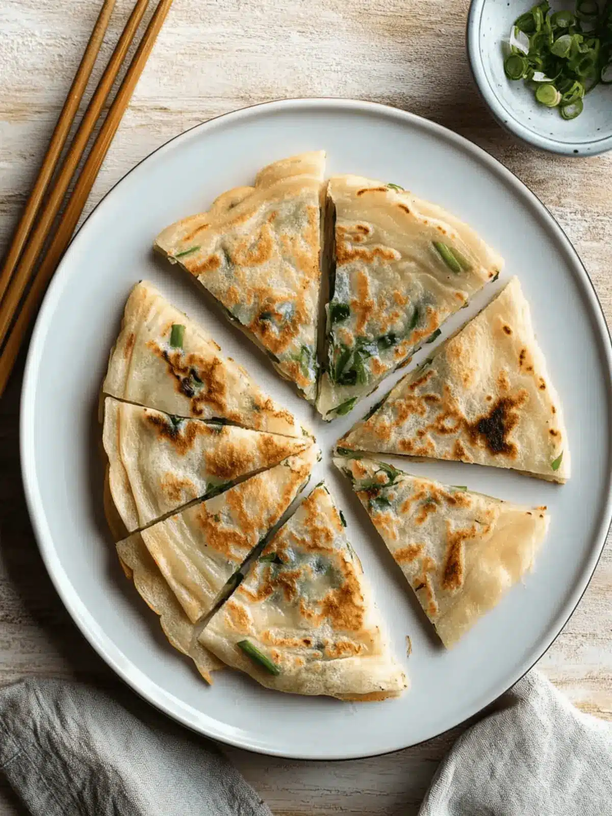 Crispy and Flaky Chinese Scallion Pancake Made Easy 2 Crispy and Flaky Chinese Scallion Pancake