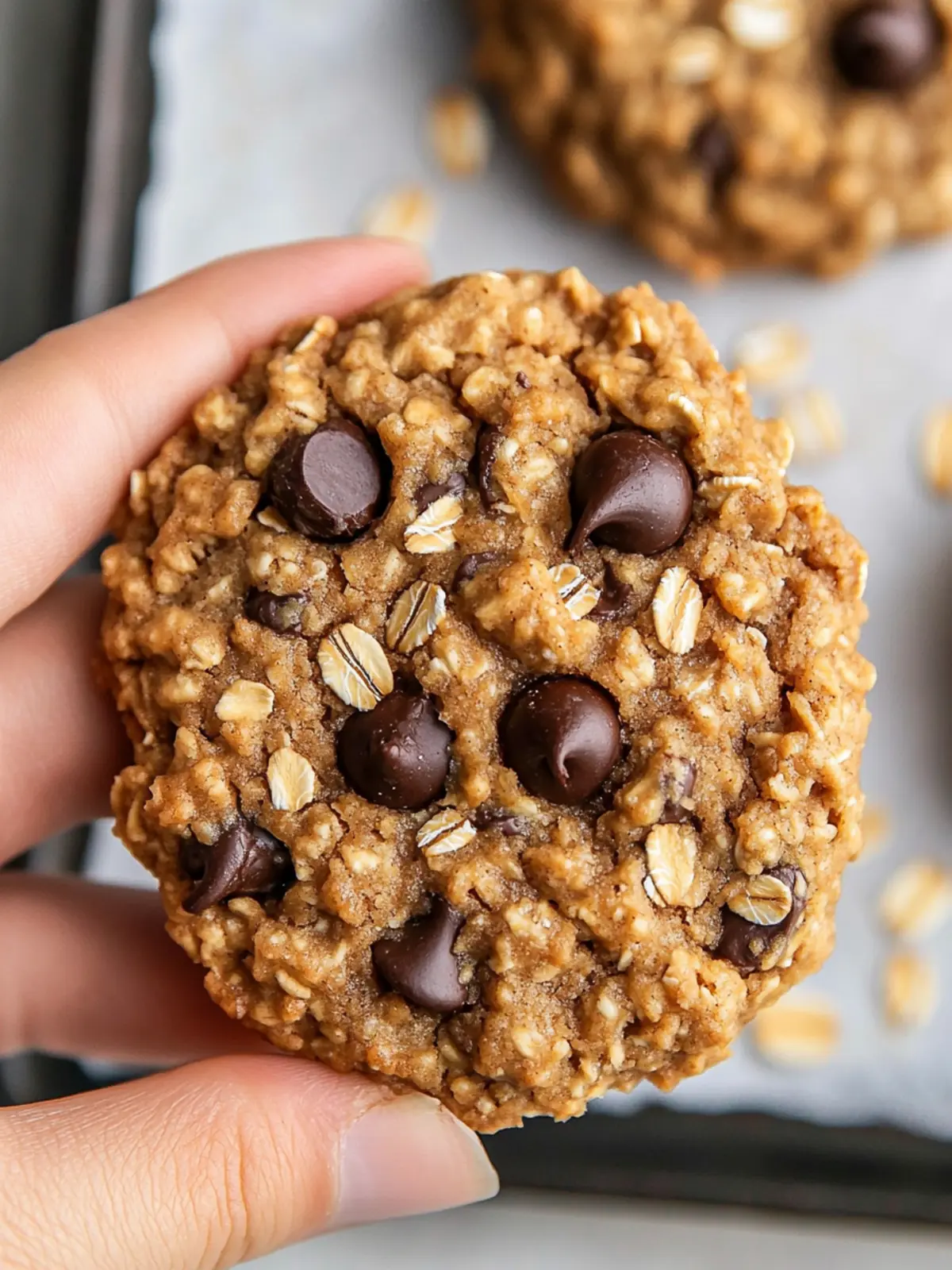 5-Ingredient Peanut Butter Oatmeal Chocolate Chip Cookies Delight 2 5-Ingredient Peanut Butter Oatmeal Chocolate Chip Cookies