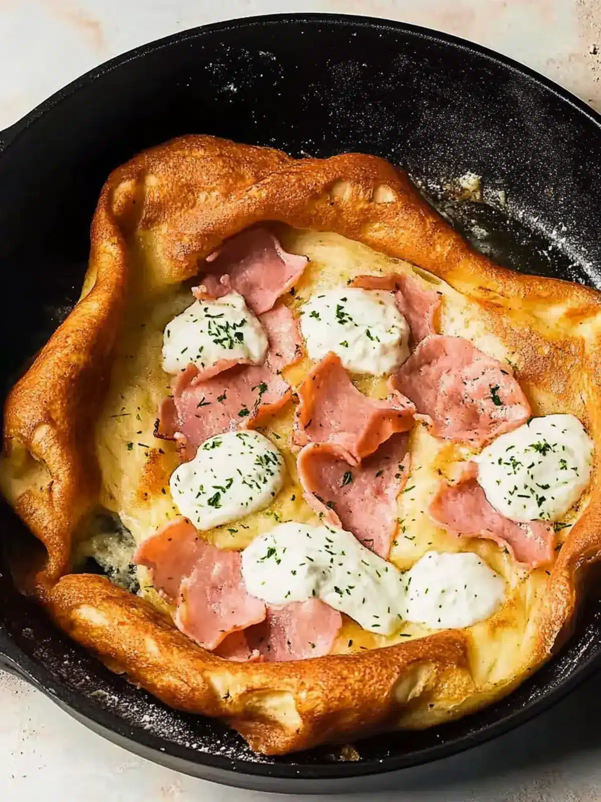 Savory Dutch Baby Croque Monsieur: Breakfast Bliss Awaits 4 Savory Dutch Baby (Croque Monsieur)