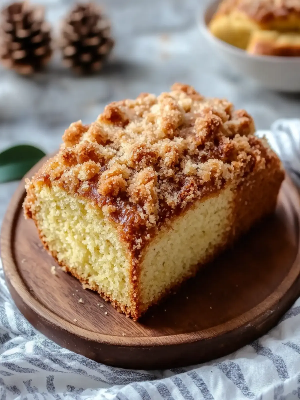 Sweet Eggnog Bread With Crumb Topping for Cozy Holidays 4 Sweet Eggnog Bread With Crumb Topping