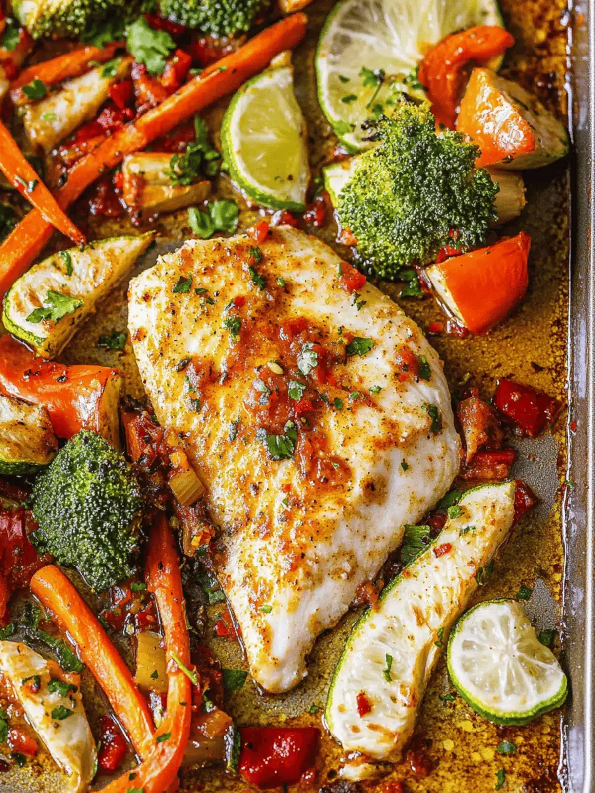 Easy Sheet-Pan Chili-Lime Tilapia with Veggies in 25 Minutes 3 Sheet-Pan Chili-Lime Tilapia with Veggies