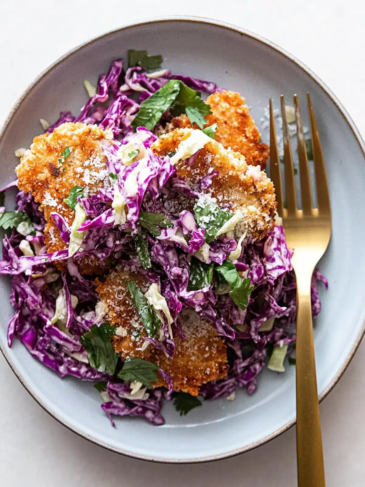 Crispy Tofu Cutlet with Cabbage Slaw for Crunchy Bliss 4 Crispy Tofu Cutlet with Cabbage Slaw