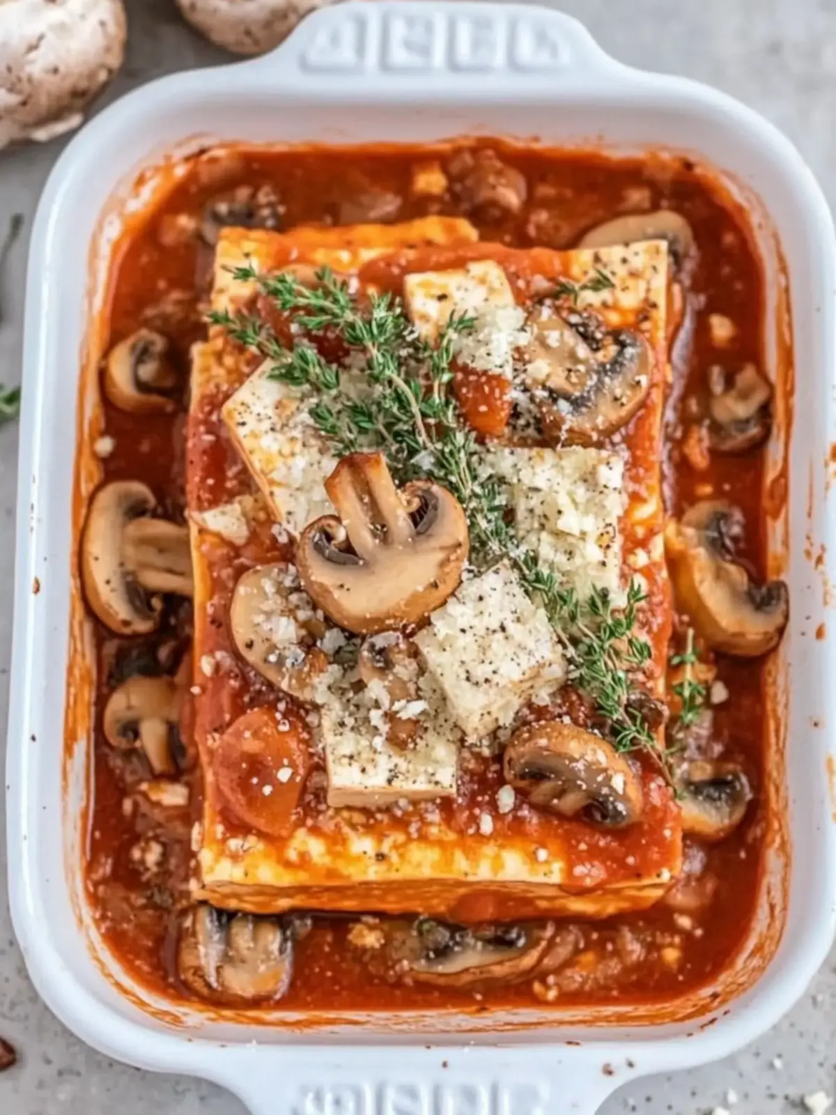 Delicious Baked Tofu with Mushrooms for Cozy Nights 2 Baked Tofu with Mushrooms