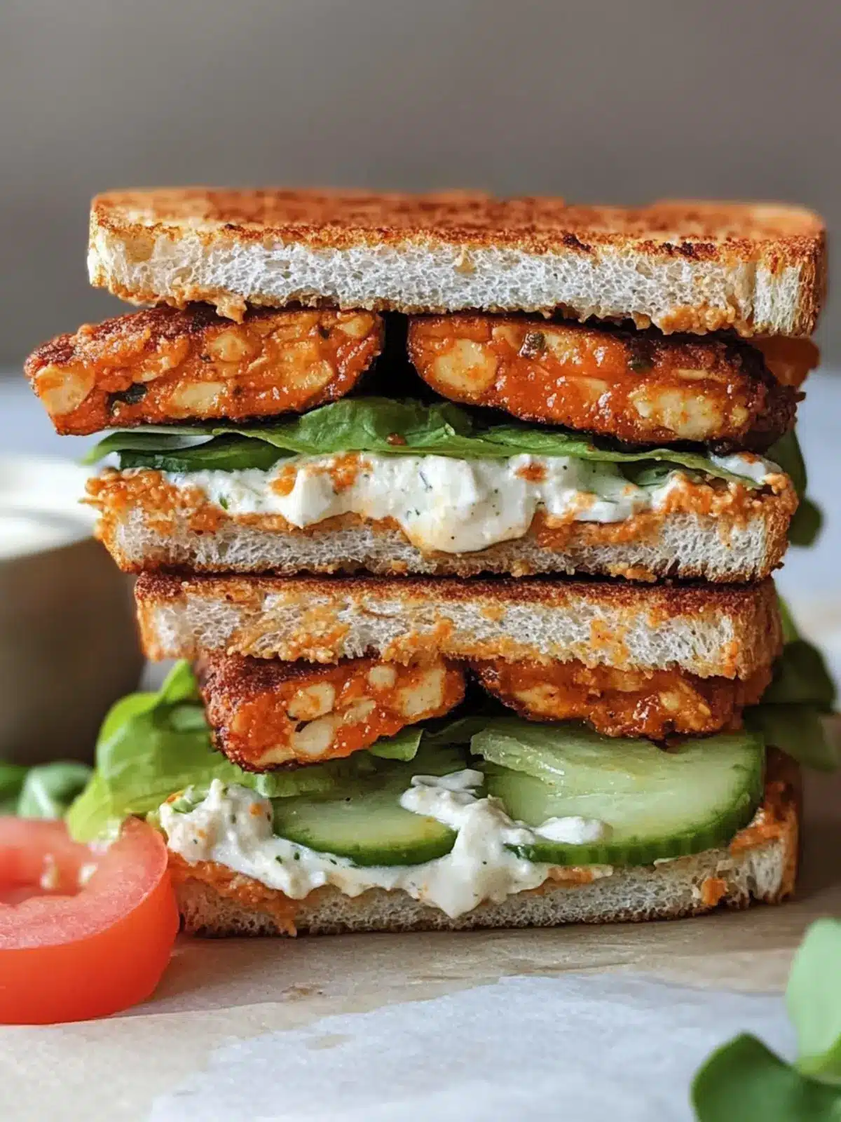 Irresistible Spicy Buffalo Tempeh Sandwich for a Flavor Boost 4 Spicy Buffalo Tempeh Sandwich