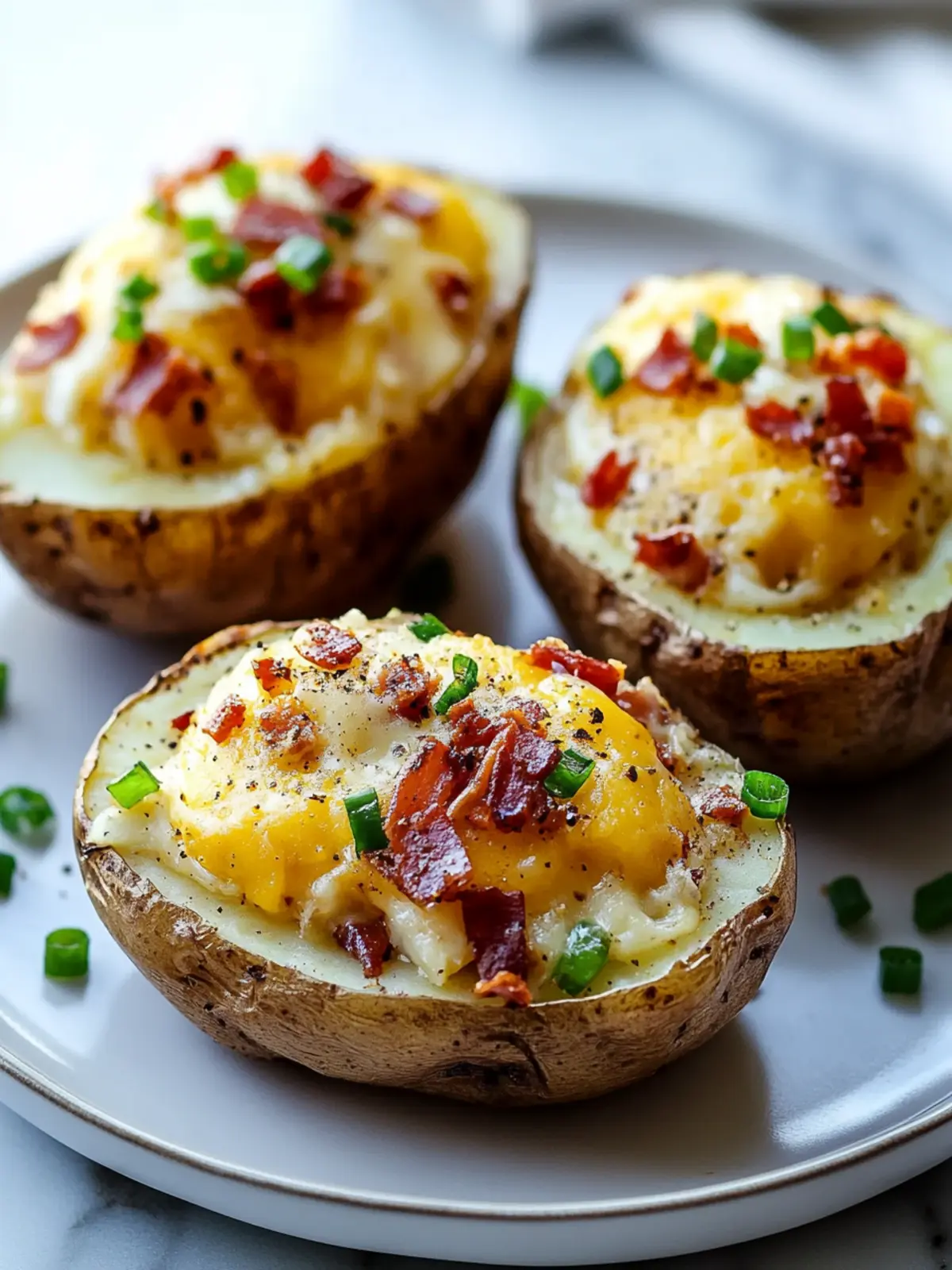 Twice Baked Loaded Breakfast Potatoes for Ultimate Brunch Bliss 2 Twice Baked Loaded Breakfast Potatoes