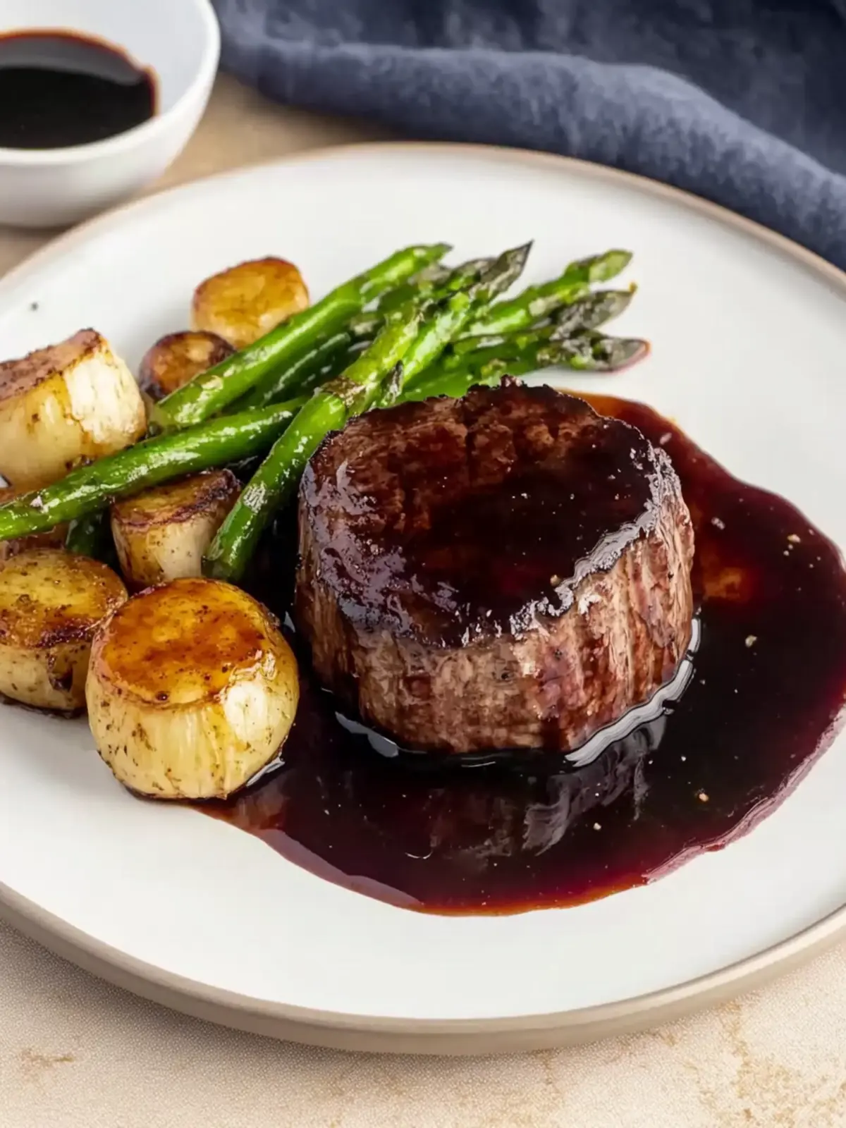Savor Filet Mignon with Rich Balsamic Glaze Tonight 4 Filet Mignon with Rich Balsamic Glaze
