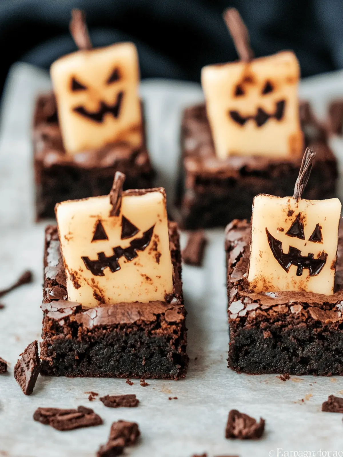 Spooktacular Halloween Brownies with Creepy Cookie Headstones 2 Halloween Brownies