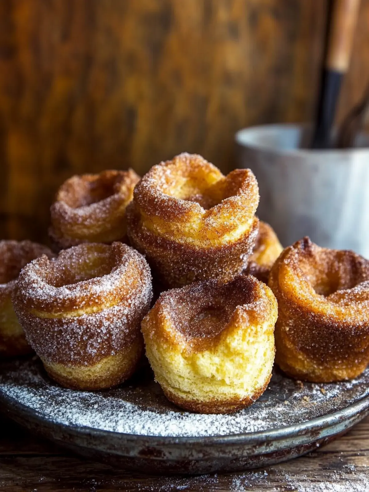 Muffin Tin Cinnamon Sugar Churro Popovers: Easy & Irresistible 2 Muffin Tin Cinnamon Sugar Churro Popovers