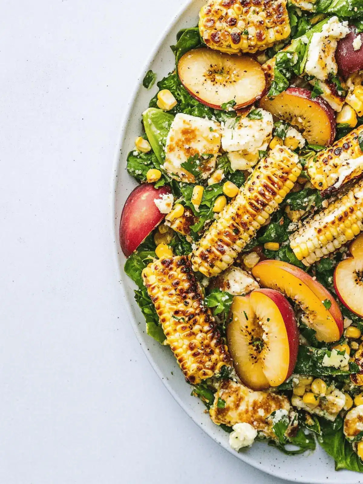 Delicious Summer Corn, Nectarine & Haloumi Salad You ll Love 3 Summer Corn, Nectarine & Haloumi Salad