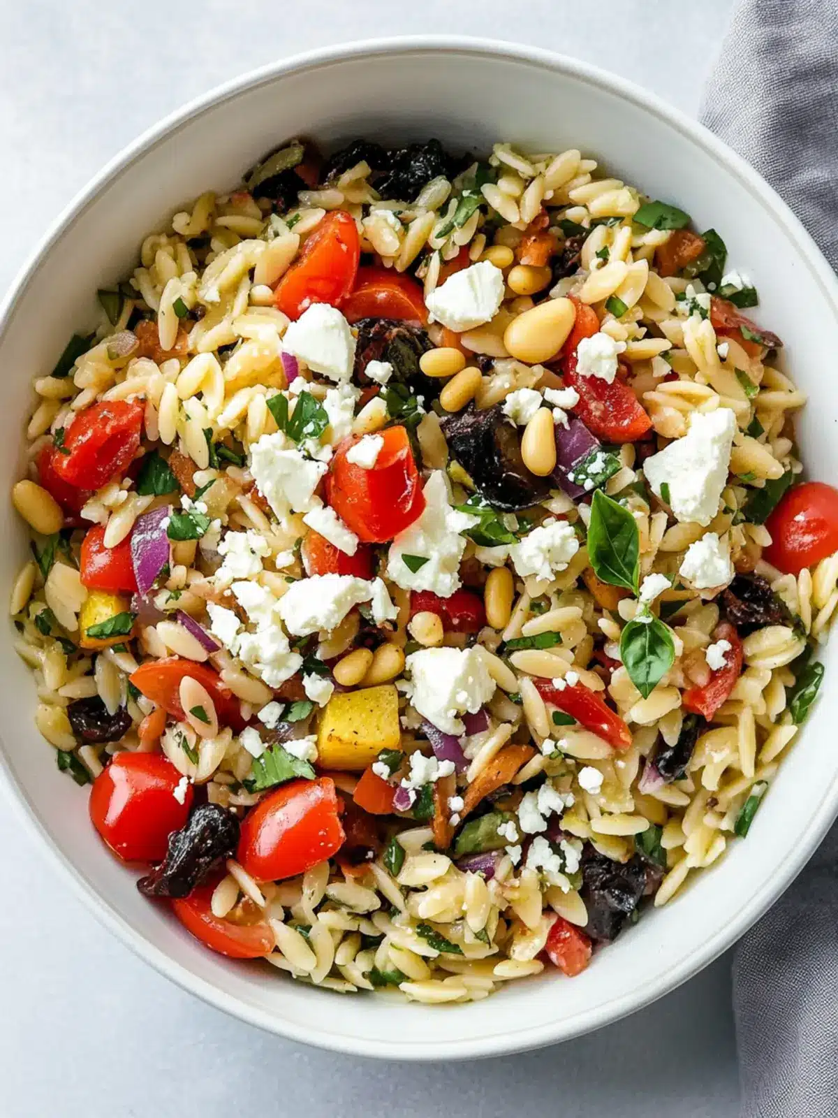 30-Minute Summer Veggie Orzo Salad with Feta and Pine Nuts Delight 3 30-Minute Summer Veggie Orzo Salad with Feta and Pine Nuts