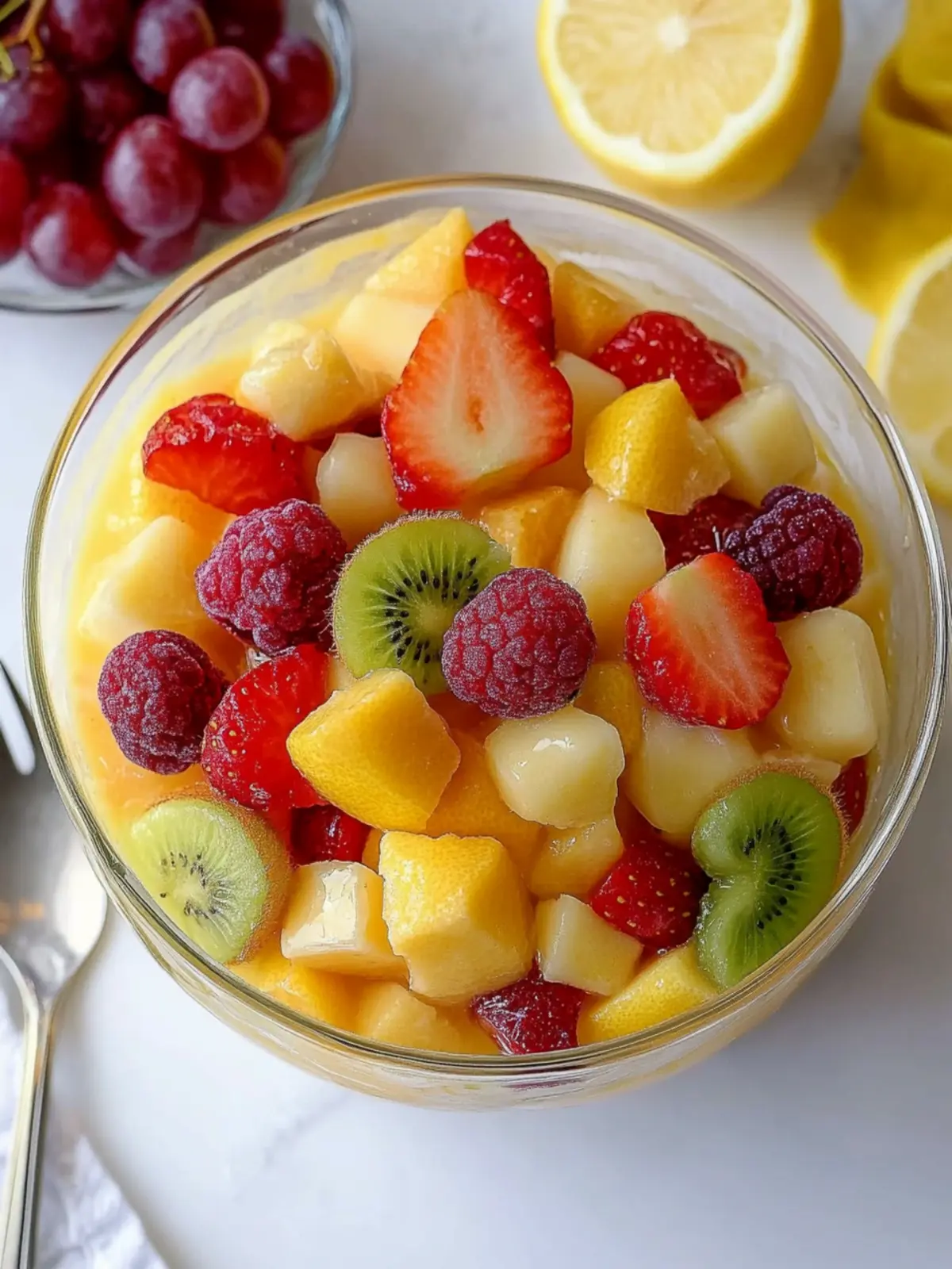 Lemon Vanilla Pudding Fruit Salad: A Refreshing Delight 4 Lemon Vanilla Pudding Fruit Salad