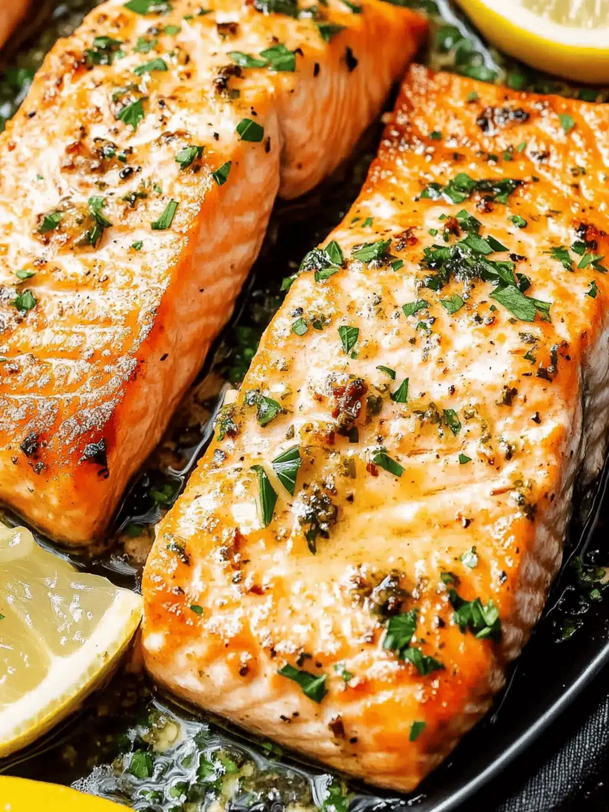 Savor Quick Garlic Butter Salmon with Zesty Lemon Twist 2 Garlic Butter Salmon