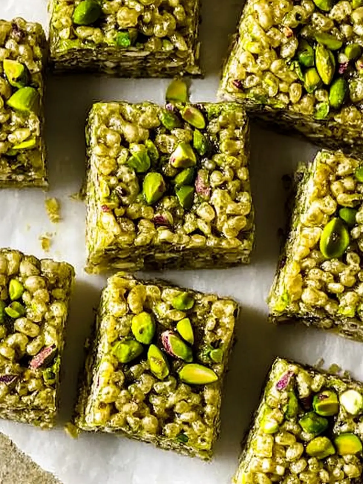Deliciously Sweet Salted Pistachio Rice Krispie Treats 3 Salted Pistachio Rice Krispie Treats