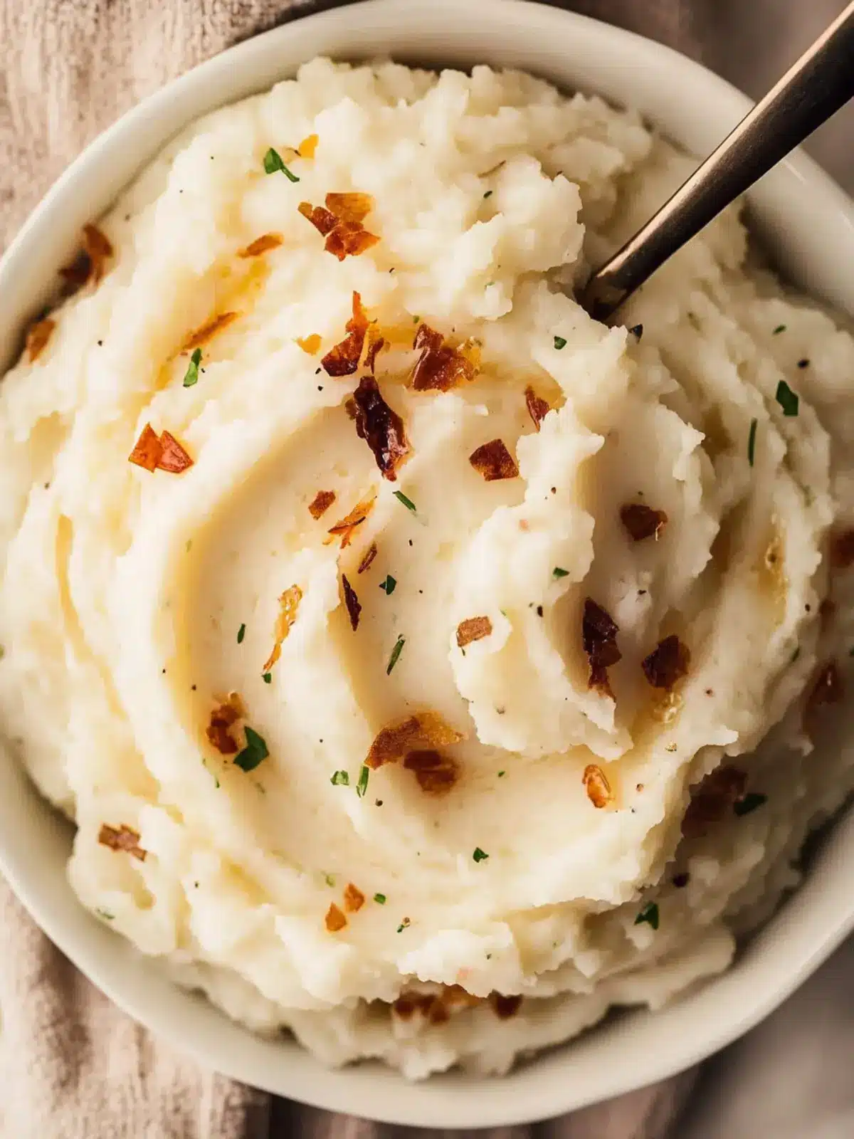Creamy Boursin Mashed Potatoes with Crispy Shallots Bliss 3 Boursin Mashed Potatoes