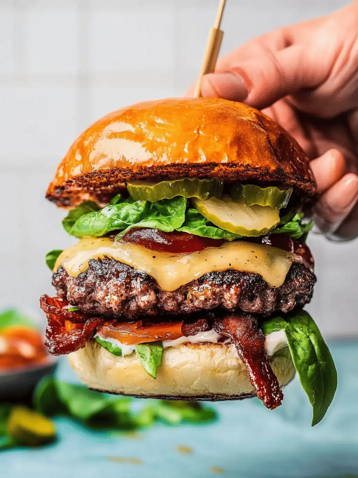 Savory California Burger with Bacon Jam and Avocado Bliss 3 California Burger