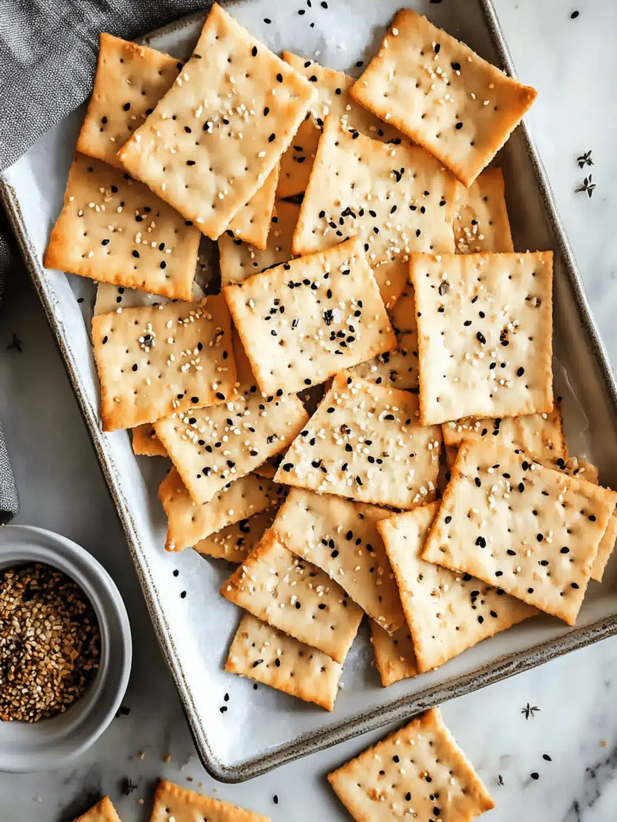 Easy Homemade Flatbread Crackers with Zesty Thyme Twist 4 Easy Home Made Flatbread Crackers