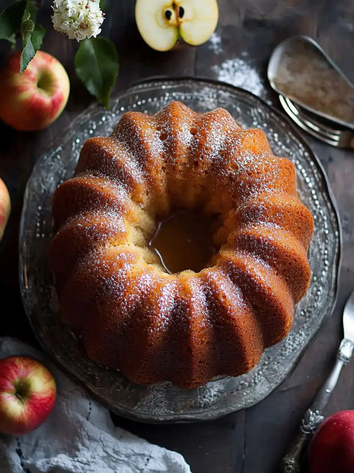 Delicious Apple Bundt Cake with Irresistible Caramel Glaze 2 Apple Bundt Cake