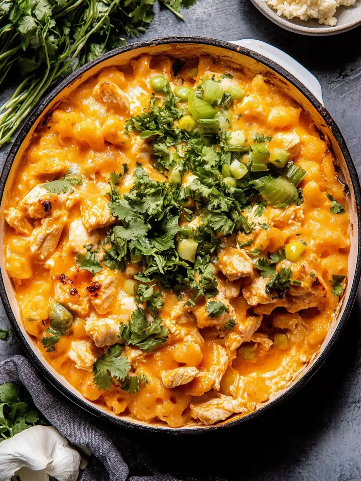 One Pot Buffalo Chicken Pasta Bake to Spice Up Dinner 2 One Pot Buffalo Chicken