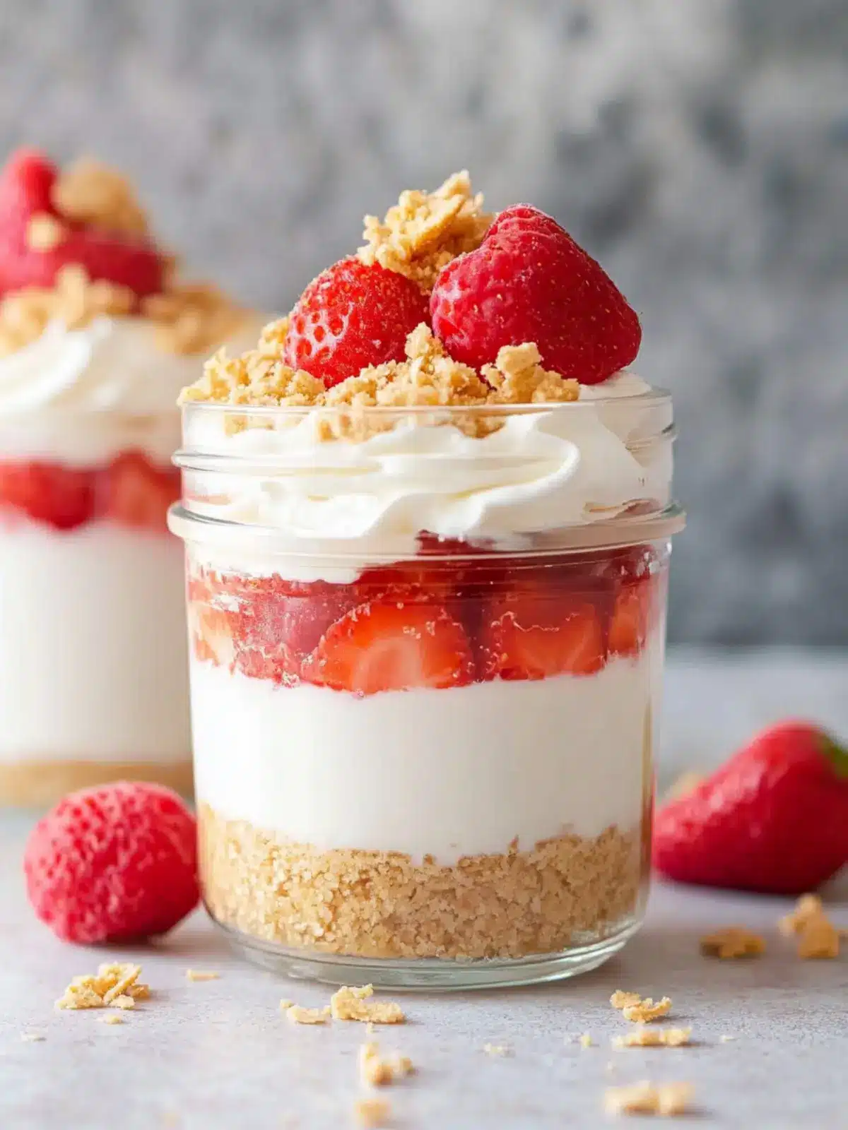 High Protein Cheesecake Jars for Guilt-Free Indulgence 4 High Protein Cheesecake Jars