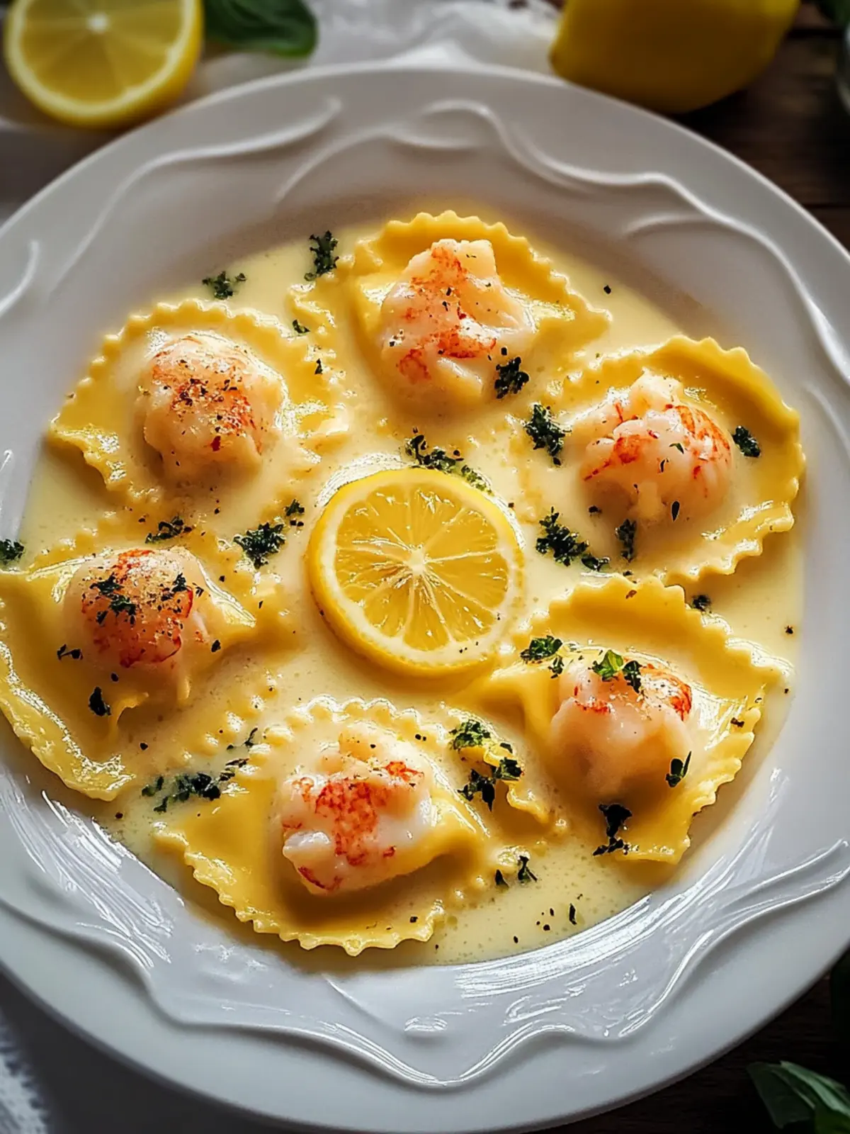 Lobster Ravioli with Lemon Butter Sauce for Luxurious Home Dining 3 Lobster Ravioli with Lemon Butter Sauce