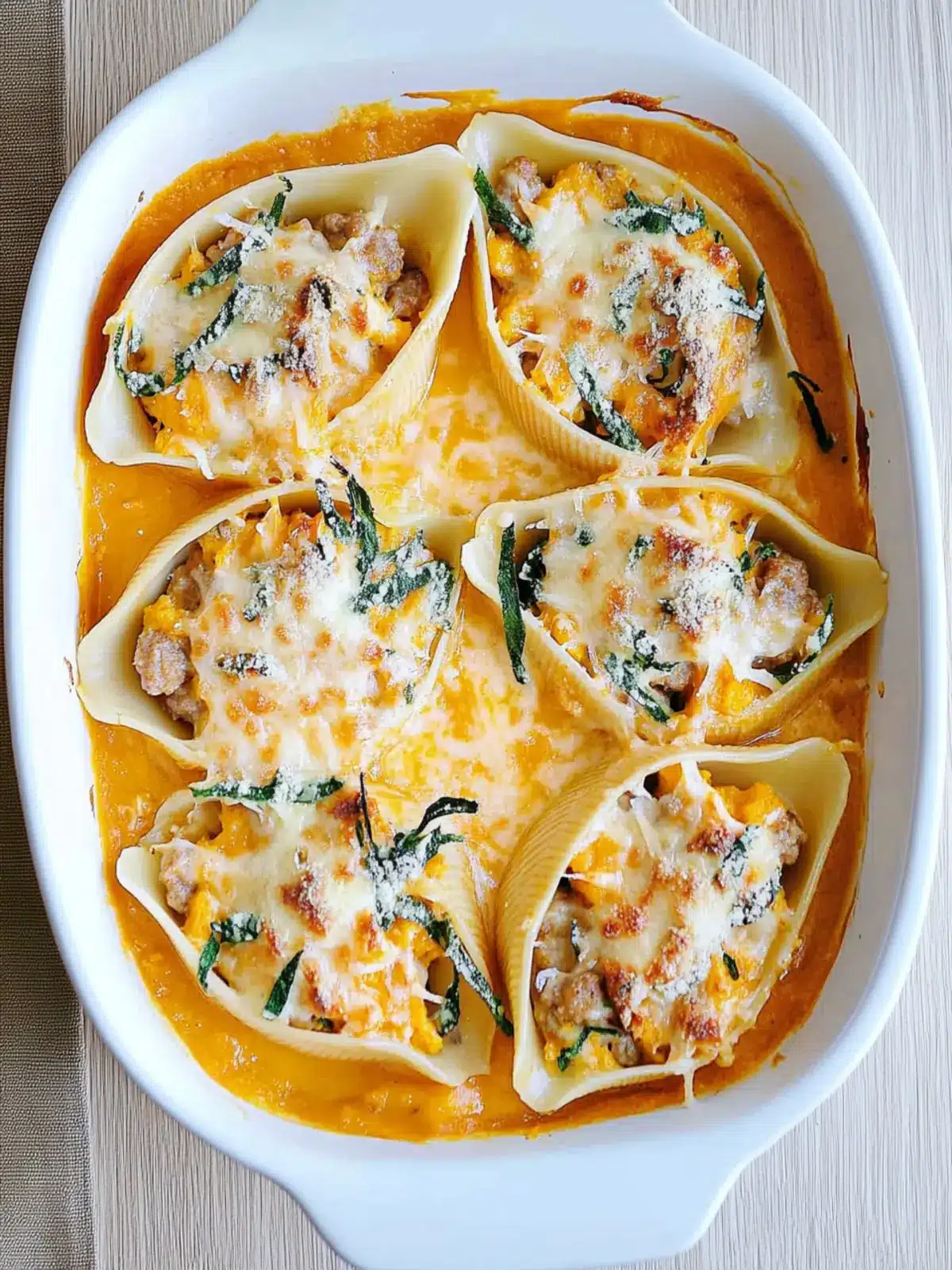 Butternut Squash & Sausage Stuffed Shells for Cozy Nights 2 Butternut Squash & Sausage Stuffed Shells