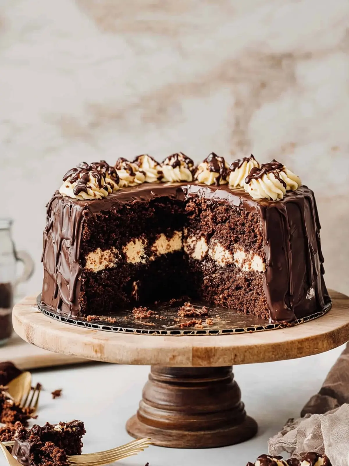 Decadent Chocolate Cookie Brownie Cake You'll Love to Bake 4 Chocolate Cookie Brownie Cake