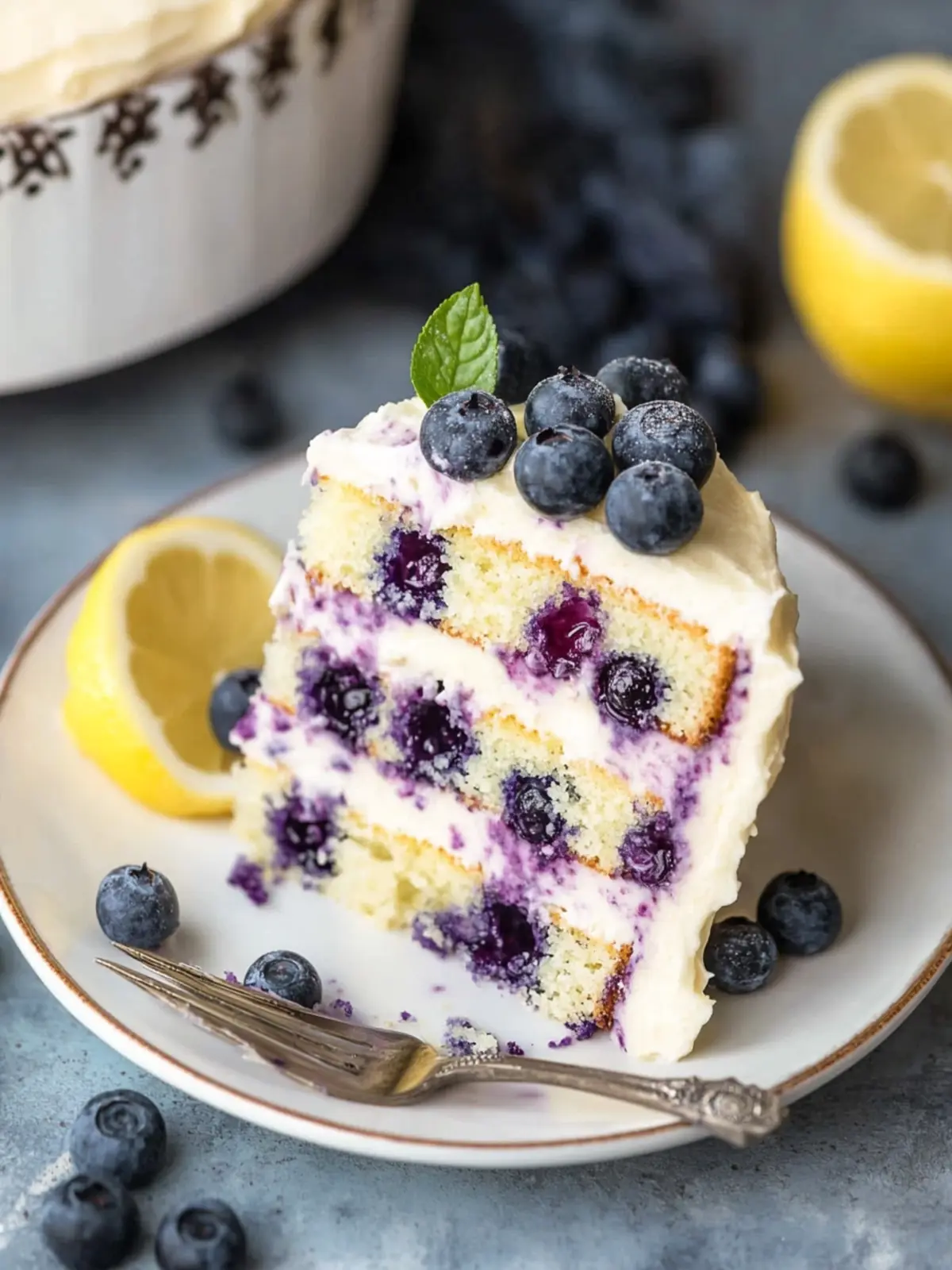 Irresistible Lemon Blueberry Cake for Sunny Days 3 Lemon Blueberry Cake