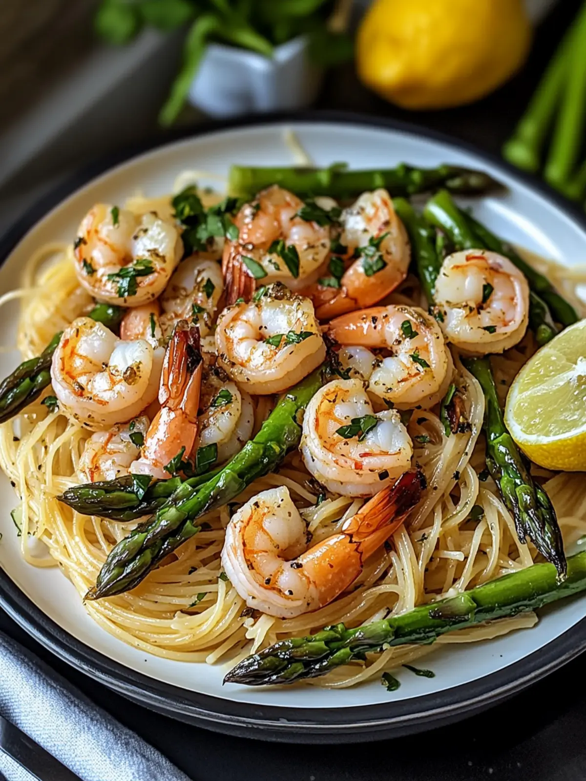 Delicious Asparagus Shrimp Angel Hair Pasta in Just 20 Minutes 4 Asparagus Shrimp Angel Hair Pasta